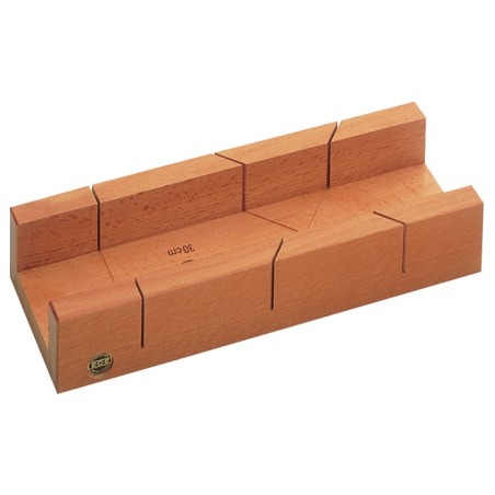 Boîte à onglets L300xl62xH37 mm bois de hêtre verni ECE