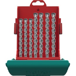 Jeu de forets marteaux MAXXBOX Bionic Pro SDS-plus 7 pièces SDS-Plus boîte en plastique HELLER