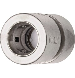 Raccord dŽarrêt pour tuyau système denfichage GEKA plus laiton nickelé taille tuyau 19 mm SB KARASTO