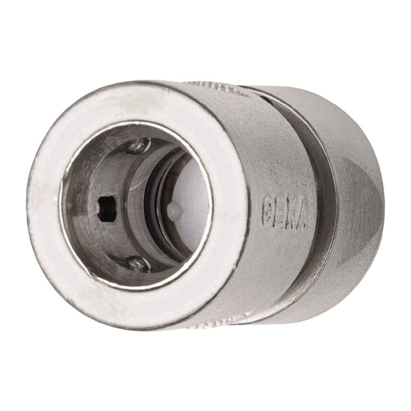 Raccord dŽarrêt pour tuyau système denfichage GEKA plus laiton nickelé taille tuyau 19 mm SB KARASTO Raccord dŽarrêt pour tuyau système denfichage GEKA plus laiton nickelé taille tuyau 19 mm SB KARASTO