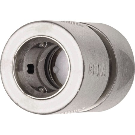 Raccord dŽarrêt pour tuyau système denfichage GEKA plus laiton nickelé taille tuyau 19 mm SB KARASTO