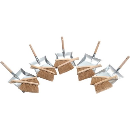 Set de pelles à poussière  avec poignée en bois SOREX