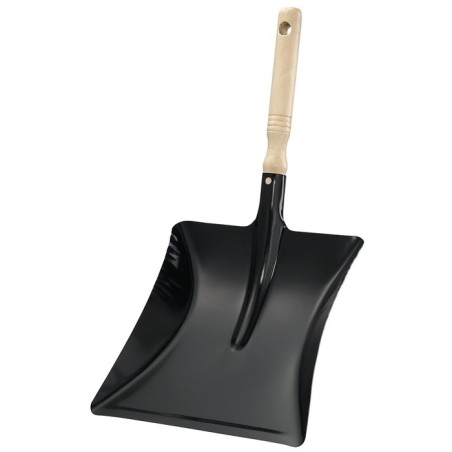 Pelle à poussière  avec manche en bois métal laqué en noir L. de lame 220xl. de lame 230 mm