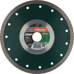 Disque à tronçonner diamant Extreme Ceram Turbo D. 200 mm perçage 25,4 mm 1,4 mm 10 mm NORTON CLIPPER