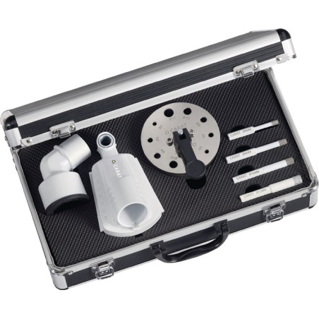 Set de forets pour carrelage D. 6, 8, 10 12 mm avec asp. poussière et aide centrage CARAT