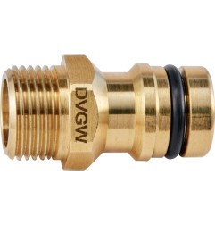 Raccord 3/4' d'appareil système denfichage GEKA plus KTW laiton filetage extérieur G 3/4 po. SB KARASTO