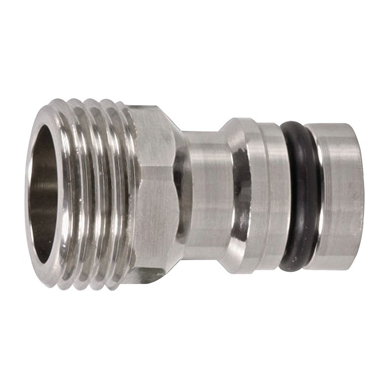 Fiche d'appareil système denfichage GEKA plus laiton nickelé filetage extérieur 1/2 po. SB KARASTO Fiche d'appareil système denfichage GEKA plus laiton nickelé filetage extérieur 1/2 po. SB KARASTO