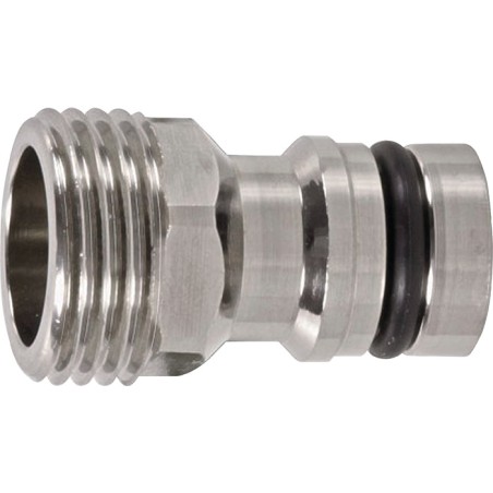 Fiche d'appareil système denfichage GEKA plus laiton nickelé filetage extérieur 1/2 po. SB KARASTO
