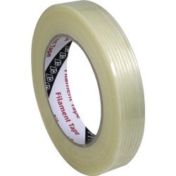 Ruban à filaments F407 incolore longueur 50 m largeur 19 mm rouleau IKS