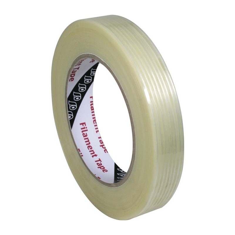 Ruban à filaments F407 incolore longueur 50 m largeur 19 mm rouleau IKS Ruban à filaments F407 incolore longueur 50 m largeur 19 mm rouleau IKS