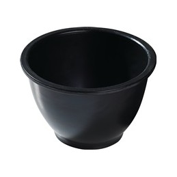Creuset à plâtre H. 90 mm D. haut : 125/en bas : 60 mm conique caoutchouc noir