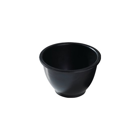 Creuset à plâtre H. 90 mm D. haut : 125/en bas : 60 mm conique caoutchouc noir
