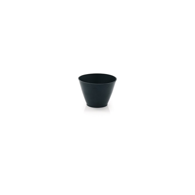 Creuset à plâtre H. 130 mm D. haut : 125/en bas : 90 mm conique pour laque cellulosique caoutchouc noir Creuset à plâtre H. 130 mm D. haut : 125/en bas : 90 mm conique pour laque cellulosique caoutchouc noir
