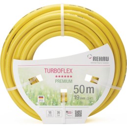Tuyau d arrosage Turboflex longueur 50 m D. intérieur 19 mm D. ext. 25,2 mm MT REHAU