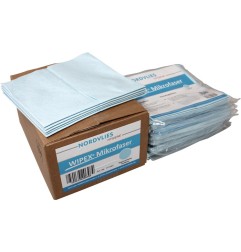 10 x 5 Microfibres bleu L400xl380env. mm non-tissé 1 KT WIPEX