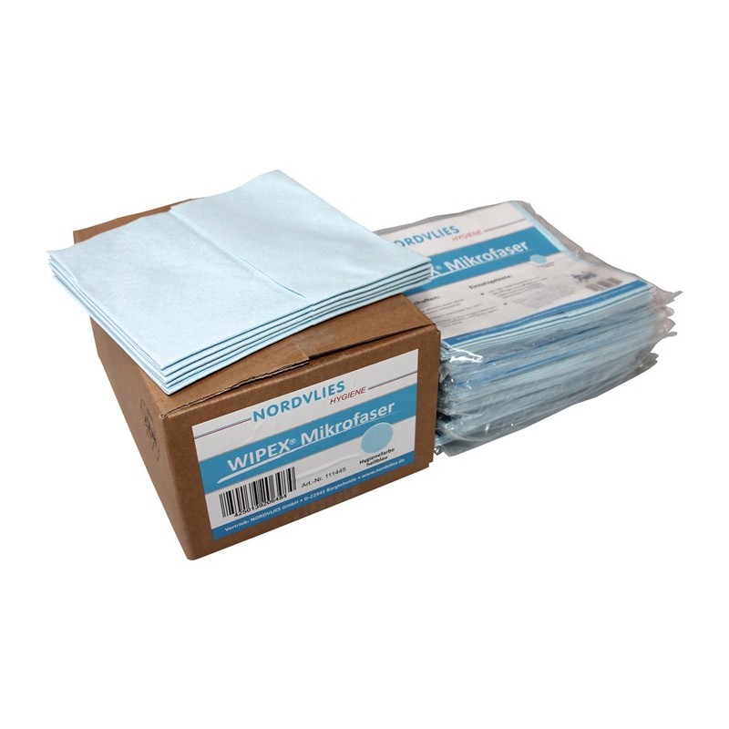 10 x 5 Microfibres bleu L400xl380env. mm non-tissé 1 KT WIPEX 10 x 5 Microfibres bleu L400xl380env. mm non-tissé 1 KT WIPEX