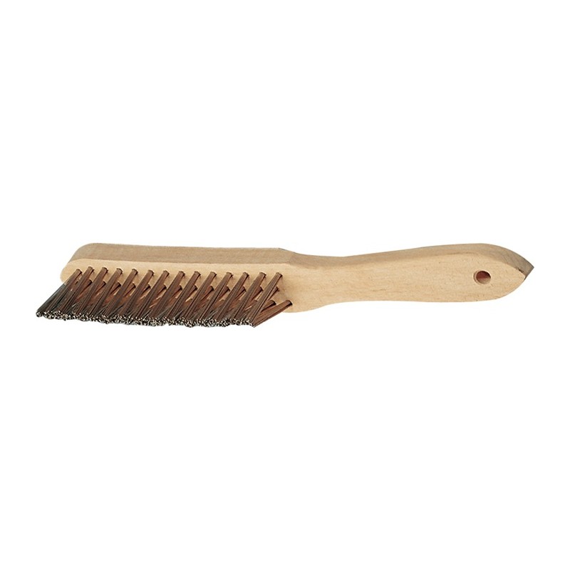 Brosse pour soudures d angle longueur 295 mm 0,35 mm acier moulé 3 rangées PROMAT Brosse pour soudures d angle longueur 295 mm 0,35 mm acier moulé 3 rangées PROMAT