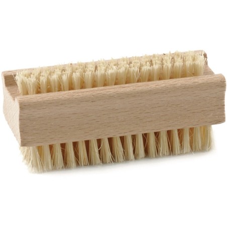 Brosse de lavage des mains bois des deux côtés fibre naturelle