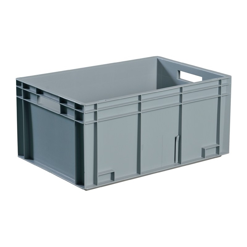 Conteneur de transport gerbables L400xl300xH220 mm gris PP poignée traversante parois latérales fermées PROMAT Conteneur de transport gerbables L400xl300xH220 mm gris PP poignée traversante parois latérales fermées PROMAT