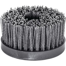 newBrosse rotative D. 130 mm M14 SiC poils de ponçage granulation 80 2500 min-¹ LESSMANN
