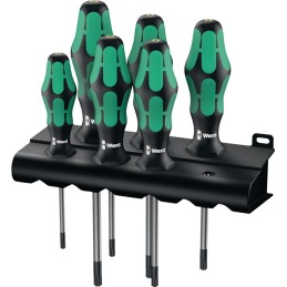 Jeu de tournevis 367/6 6 pièces TORX® Poignée bicomposant lame ronde WERA