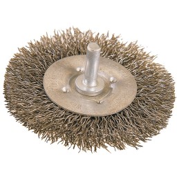 Brosse plate D. 100 mm épaisseur de fil 0,3 mm acier 12 mm 4500 min-¹ OSBORN