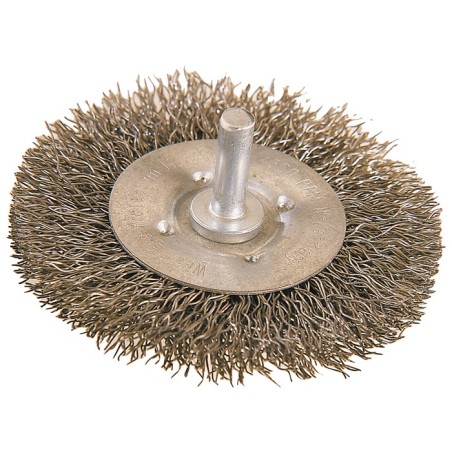 Brosse plate D. 100 mm épaisseur de fil 0,3 mm acier 12 mm 4500 min-¹ OSBORN