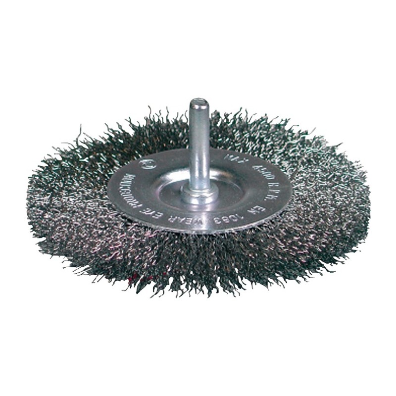 Brosse plate D. 75 mm épaisseur de fil 0,3 mm VA 10 mm 4500 min-¹ OSBORN Brosse plate D. 75 mm épaisseur de fil 0,3 mm VA 10 mm 4500 min-¹ OSBORN