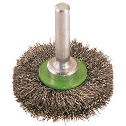 Brosse INOX Dia 70 mm épaisseur de fil 0,3 mm VA 18 mm 15000 min-¹ PROMAT