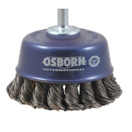 Brosse boisseau D. 65 mm épaisseur de fil 0,5 mm acier 6000 min-¹ OSBORN
