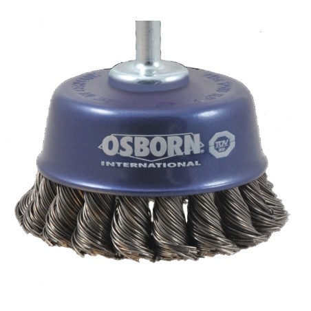 Brosse boisseau D. 65 mm épaisseur de fil 0,5 mm acier 6000 min-¹ OSBORN