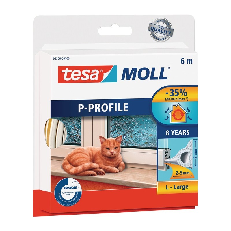 Calfeutrage portes/fenêtres tesamoll® 5390 l.9 mmxH5,5 mmxL6m marron TESA Calfeutrage portes/fenêtres tesamoll® 5390 l.9 mmxH5,5 mmxL6m marron TESA