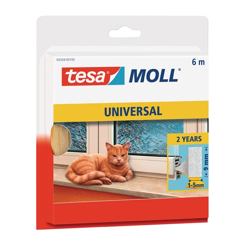 Calfeutrage portes/fenêtres tesamoll® 55604 l.15 mmxH6 mmxL6m TESA Calfeutrage portes/fenêtres tesamoll® 55604 l.15 mmxH6 mmxL6m TESA