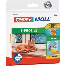 Calfeutrage portes/fenêtres tesamoll® 5463 l.9 mmxH4 mmxL6m blanc TESA
