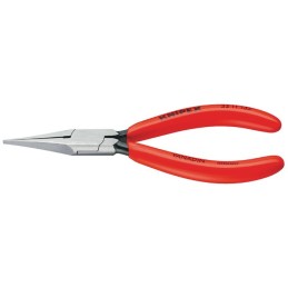 Pince d’ajustage DIN ISO 5235 L. 135 mm droite plat, mince revêtement en plastique  KNIPEX