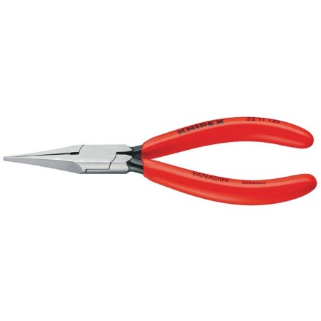 Pince d’ajustage DIN ISO 5235 L. 135 mm droite plat, mince revêtement en plastique  KNIPEX