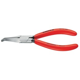 Pince d’ajustage DIN ISO 5235 L. 135 mm 40degr. coudée plat revêtement en plastique  KNIPEX