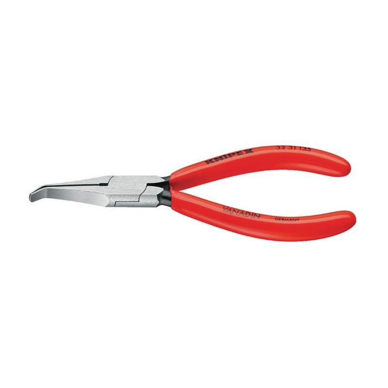 Pince d’ajustage DIN ISO 5235 L. 135 mm 40degr. coudée plat revêtement en plastique KNIPEX Pince d’ajustage DIN ISO 5235 L. 135 mm 40degr. coudée plat revêtement en plastique KNIPEX