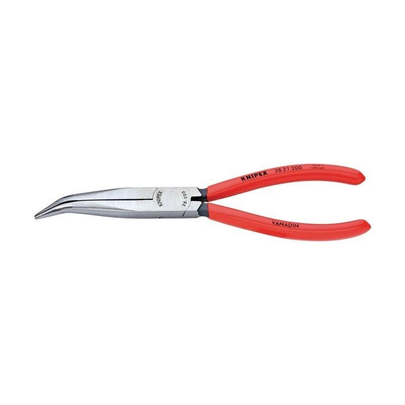 Pince de mécanicien DIN ISO 5745 L. 200 mm forme 2 40degr. coudé revêt. en plastique KNIPEX Pince de mécanicien DIN ISO 5745 L. 200 mm forme 2 40degr. coudé revêt. en plastique KNIPEX