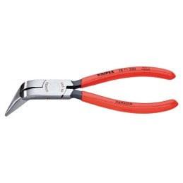 Pince de mécanicien DIN ISO 5745 L. 200 mm forme 7 70degr. coudée revêt. en plastique   KNIPEX