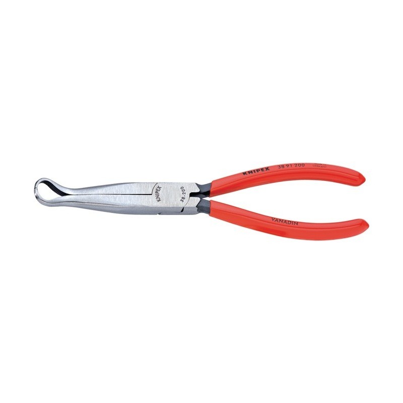 Pince de mécanicien DIN ISO 5745 L. 200 mm forme 9 45degr. coudée revêt. en plastique KNIPEX Pince de mécanicien DIN ISO 5745 L. 200 mm forme 9 45degr. coudée revêt. en plastique KNIPEX