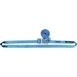 Sangle d'amarrage DIN EN 12195-2 longueur 6 m largeur 35 mm avec rochet LC U 2000 daN PROMAT