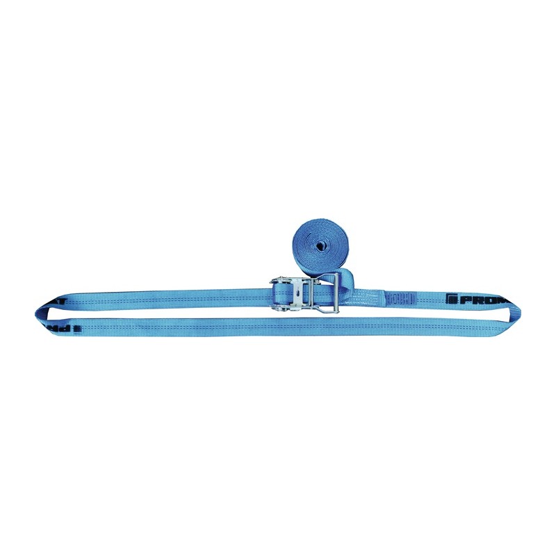 Sangle d'amarrage DIN EN 12195-2 longueur 6 m largeur 35 mm avec rochet LC U 2000 daN PROMAT Sangle d'amarrage DIN EN 12195-2 longueur 6 m largeur 35 mm avec rochet LC U 2000 daN PROMAT