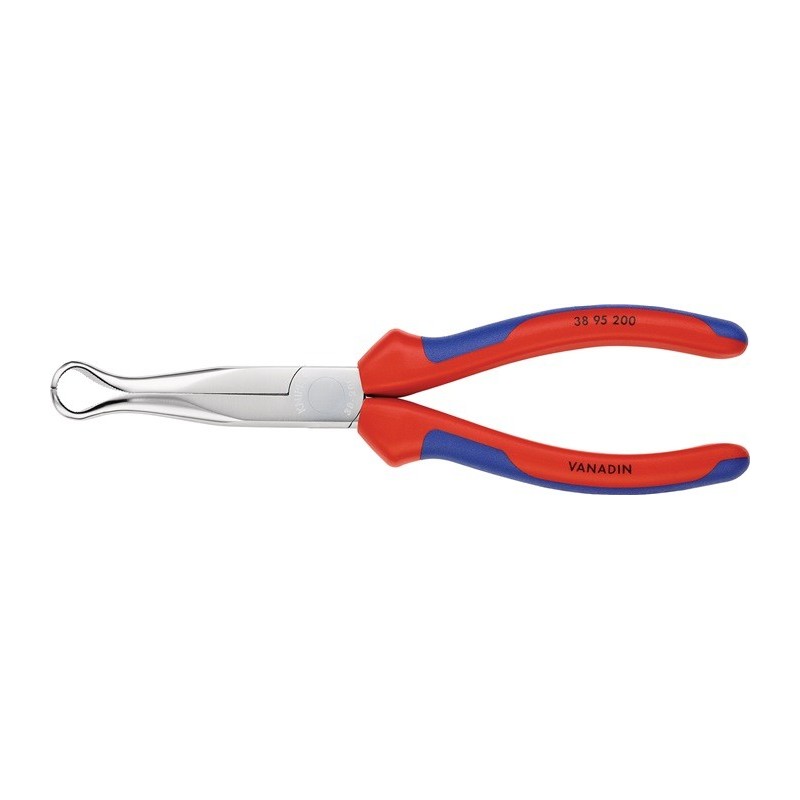 Pince de mécanicien DIN ISO 5745 L. 200 mm forme 9 45degr. coudée gaines bicomposant chromé KNIPEX Pince de mécanicien DIN ISO 5745 L. 200 mm forme 9 45degr. coudée gaines bicomposant chromé KNIPEX