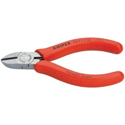 Pinces coupantes diagonales  L. 110 mm tête polie revêt. en plastique max. 1,2 mm  KNIPEX