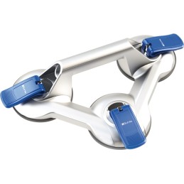 Ventouse de levage blue line capacité de charge 100 kg D. tête 120 mm 3 têtes alu VERIBOR