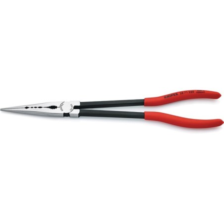 Pince de montage DIN ISO 5743 L. 280 mm poli revêt. en plastique   KNIPEX