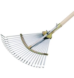 Balai à feuilles professionnel largeur de travail 320-480 mm galvanisé sans manche FLORA
