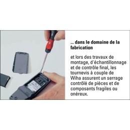 Poignée dynamométrique 0,8-5,0 Nm déclenchement automatique longueur de la poignée réglable 138 mm WIHA