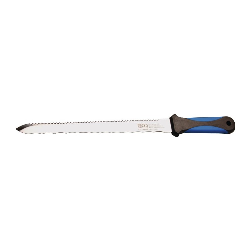 Couteau matériaux isolants longueur 420 mm L. des lames 280 mm Poignée bicomposant Couteau matériaux isolants longueur 420 mm L. des lames 280 mm Poignée bicomposant